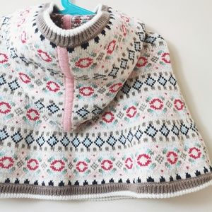 Hanna Andersson Hooded Poncho Size 80